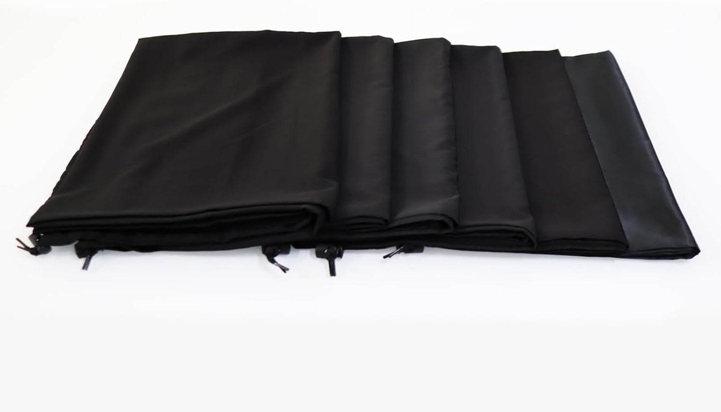 Extra Large Laundry Bag 6 Pack, Travel Laundry Bags with Drawstring Closure, 30"x40", for college, dorm and apartment dwellers (6Pcs Black)