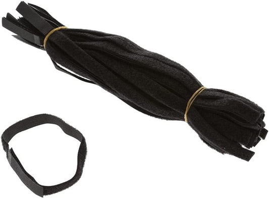 12 Inch (50-pack) Hook and Loop Self Gripping Fastening Cable Ties 1/2" Width - Multipurpose Microfiber Cloth Cable Organizer Self Adesive Pre-Cut Straps