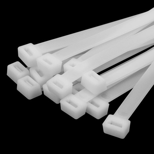 12 inch White Zip Ties Heavy Duty 80 PCS, 250 LBS Ultra Exclusive Strong Plastic Wire Ties, Large Cable Ties Extra Long Tie Wraps, Indoor and Outdoor UV Resistant