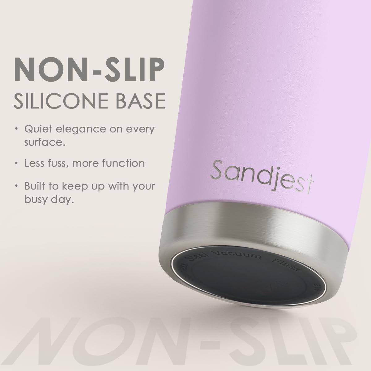 SANDJEST Purple Tumbler 20oz Stainless Steel Double Wall Vacuum Insulated, Travel Coffee Cup, Gifts for Men Women Birthday Christmas