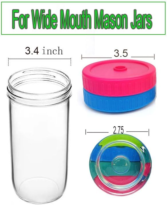 1Pack Fermentation Weight +2Waterless Airlock lids - for Fermenting Sauerkraut, Pickles, Kimchi in Wide Mouth Mason Jars (1)