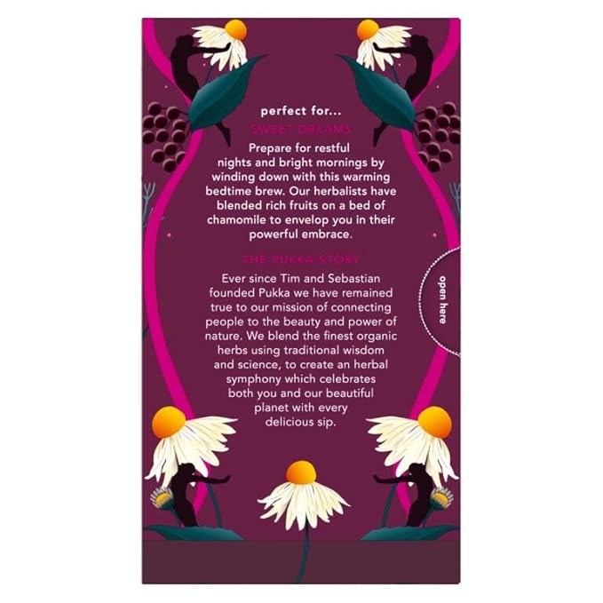 Pukka Night Time Berry Organic Herbal Tea, Soothing Infusion With Chamomile, Lavender & Elderberry, Tea Gift Set For Bedtime Relaxation, Caffeine Free, 80 Total Bags (20ct - Pack of 4)