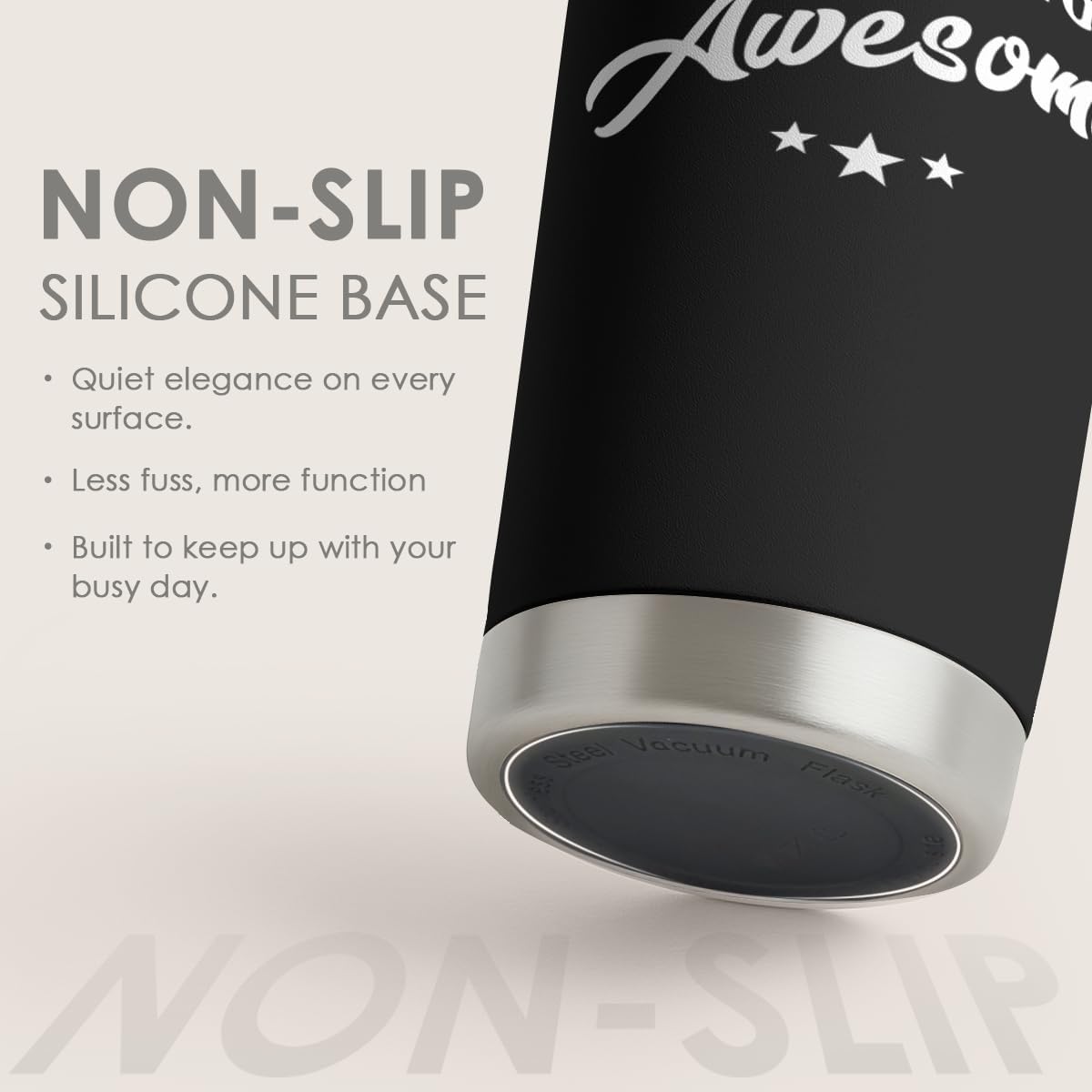 SANDJEST Thank You for Being Awesome Tumbler Gift Set - Birthday, Christmas, Appreciation Inspirational Gifts for Women, Men, Coworkers - 20oz Stainless Steel Insulated Coffee Travel Mug
