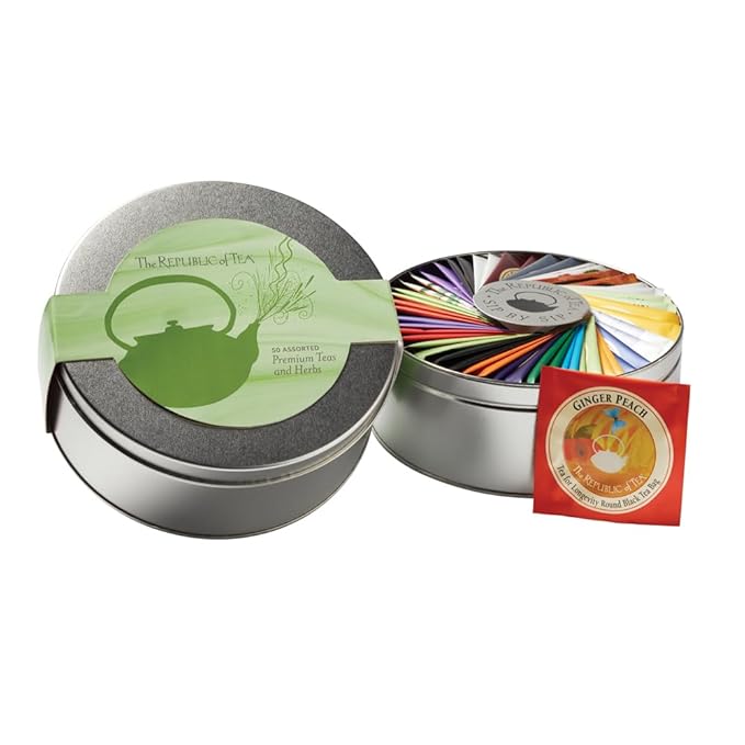 The Republic of Tea Citizens' Favorites Tea Bag Assortment, 50 Count Sampler