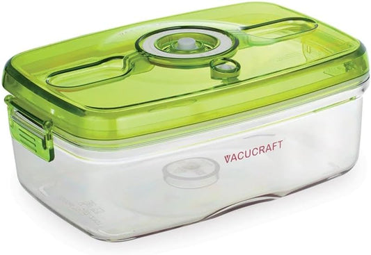 Plastic Food Storage Containers with Airtight Lids - Rectangle Food Storage Containers with Lids - Great for Vegatables, Fruits and Meats - Keeps Food Fresh - Vacuum Seal Containers for Food