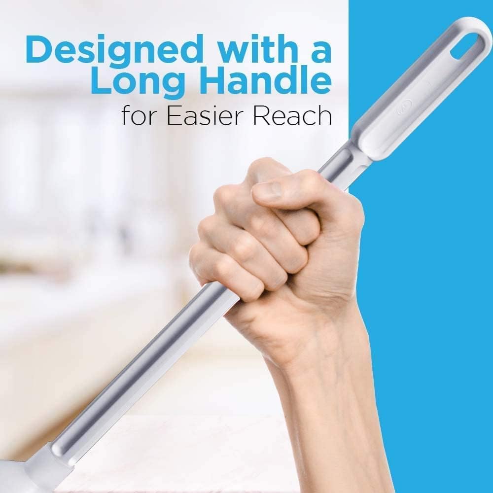 Fuller Brush Toilet Bowl Swab with Handy Holder Caddy – Toilet Swab with Soft Non-Scratch Head, Long Handle, Deep Cleaning Under Rim