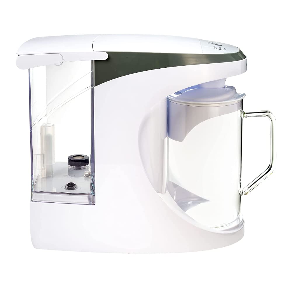 AquaTru Carafe Alkaline Countertop Water Purifier | Certified 4-Stage RO System Removes 84 Contaminants Including Forever Chemicals, Lead & Fluoride | Adds Healthy Minerals | No Plumbing