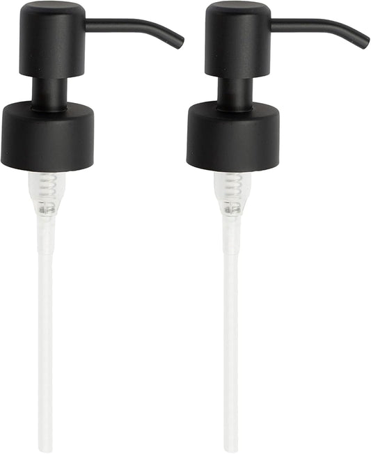 Kapitan Soap Dispenser Pump Replacement Head Black Spare Stainless Steel 28Mm Brushed Finish