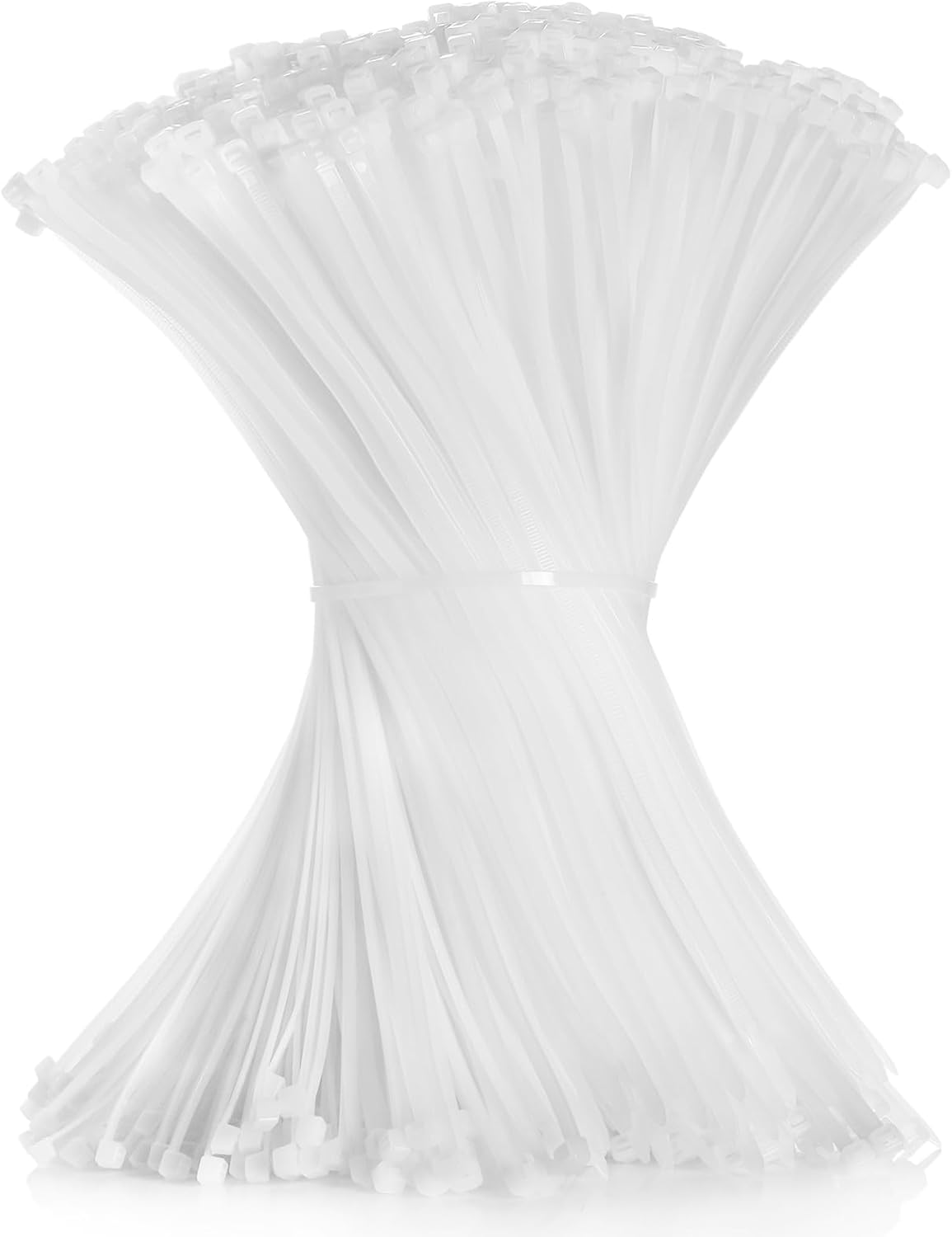 Cable Zip Ties 12 inch Cehony 1000 Pack White Zip Ties Heavy Duty 50lbs Tensile Strength Plastic Zip Ties for Outdoor and Indoor Multi-Purpose Cable Ties Self-Locking UV Resistant Wire Ties Wraps