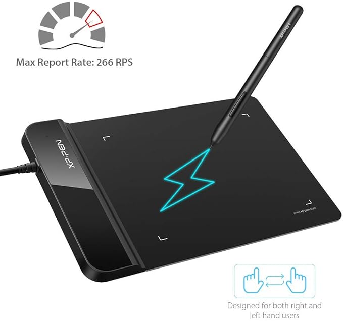Drawing Tablet XPPen G430S OSU, Graphic Drawing Tablet with 8192 Levels Pressure Battery-Free Stylus, 4 x 3 inch Ultrathin, for OSU Game, Online Teaching Compatible with Window/Mac Black