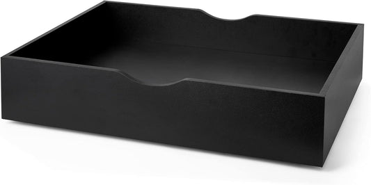 The Storage MAX - Underbed Wooden Organizer with Wheels - Black