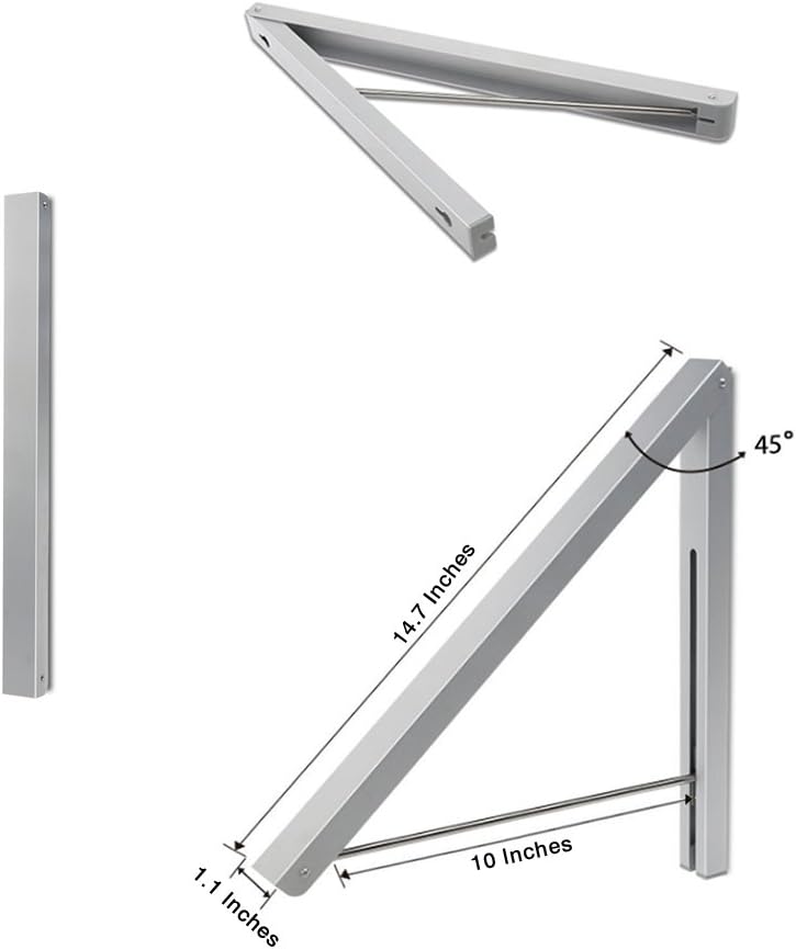 Valet Hook Drying Rack Clothes Hanger Folding Coat Racks Aluminum Home Storage Organiser Space Savers 2 Packs