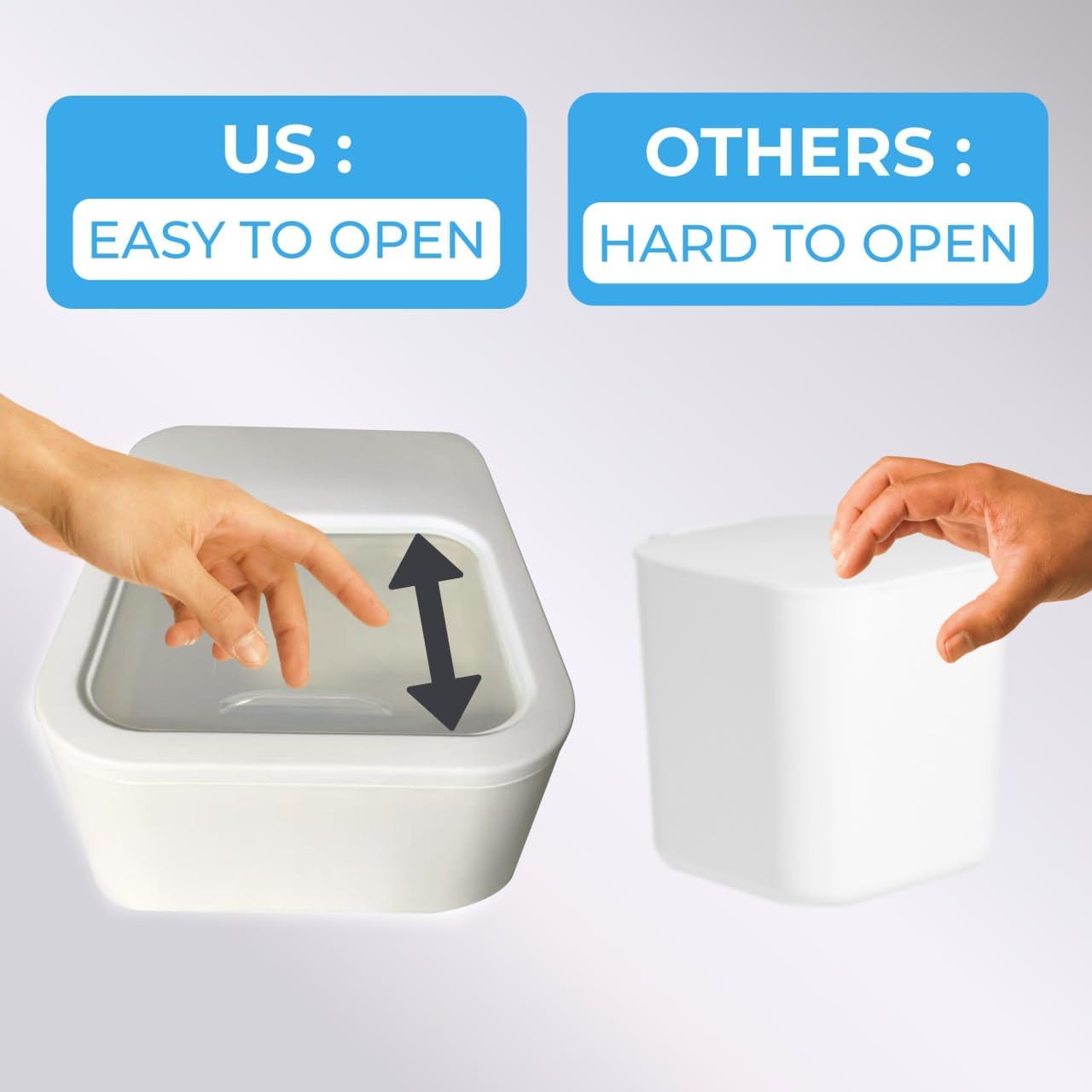 TidyFriend Laundry Pods Container with Slide Lid, 11.8" x 8.6" x 4.5", Airtight Storage Keeps Pods Fresh, Holds 9–10 lbs or 100–130 Pods, Laundry Detergent Container & Dishwasher Pod Holder (White)