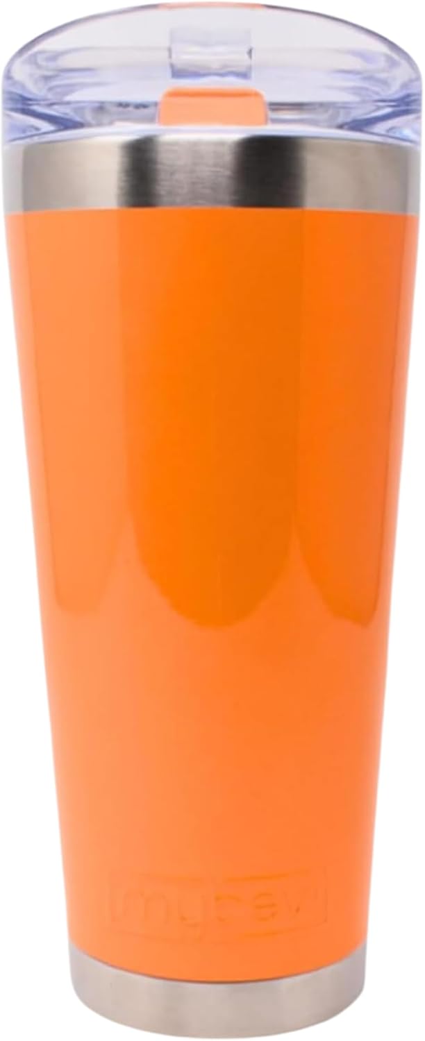 Classic Premium Stainless Steel Tumbler with 12-Hour Temperature Control, Tritan Lid, and BPA-Free Construction | Orange, 26 oz