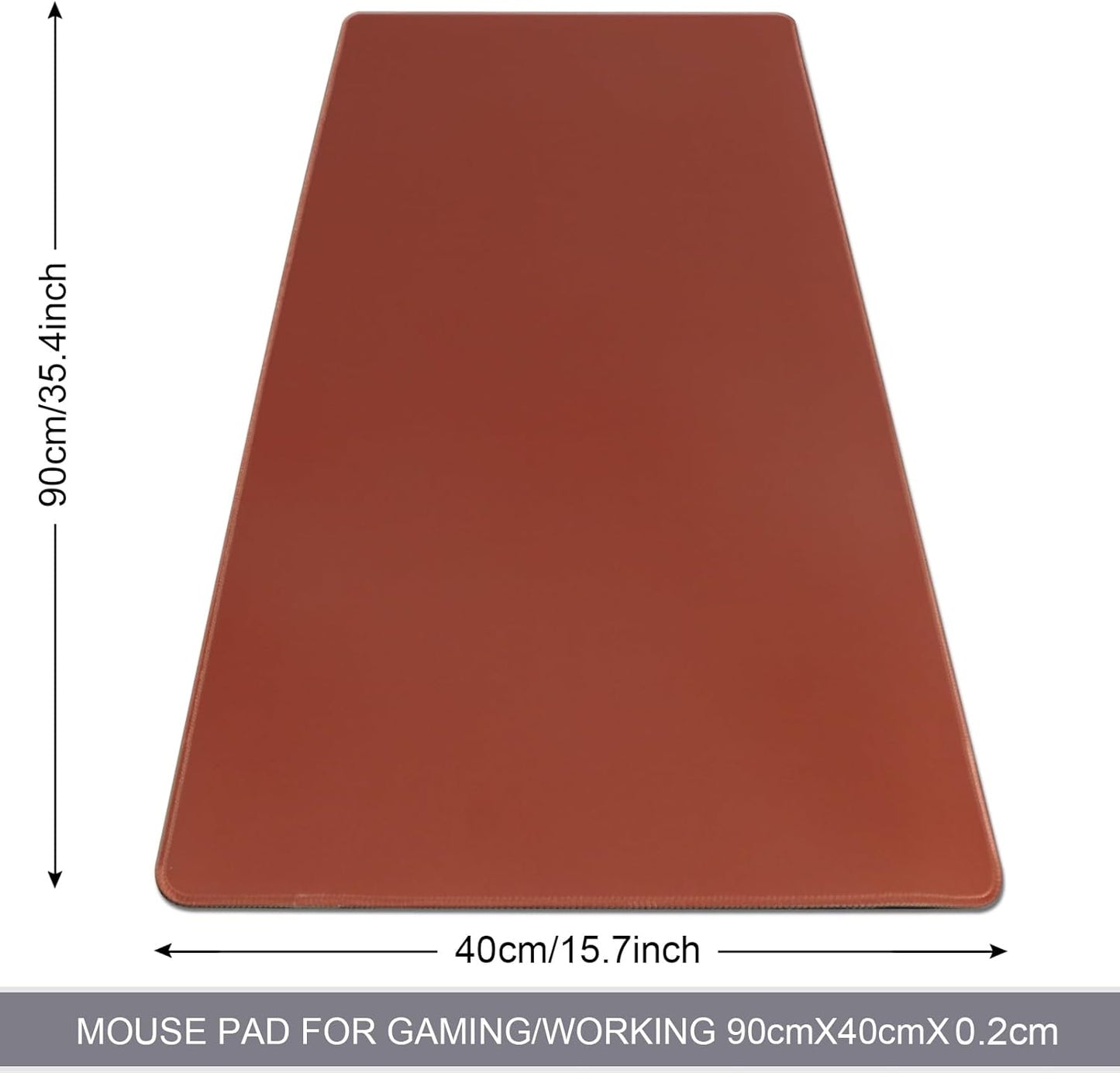 XXL Gaming Mouse Pad 35.4x15.7 Professional Large Mouse Pad & Computer Game Mouse Mat-90x40 Brown