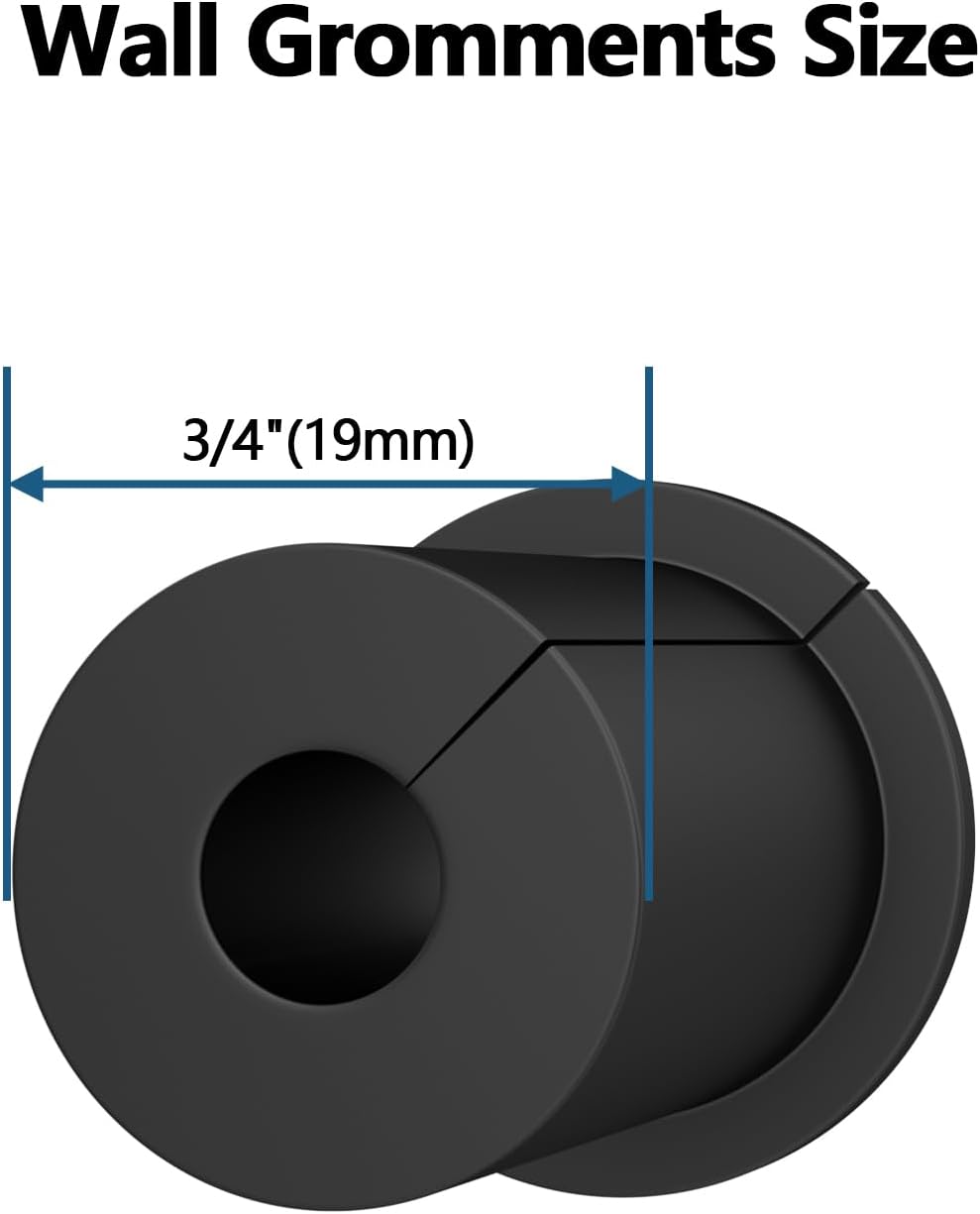 2PCS 3/4 inch starlink Wall Grommets for Cables,Wall Cable Pass Through for starlink,Star Link Cable Routing kit Accessories for starlink ethernet Cable Wall Bushing Feed Through
