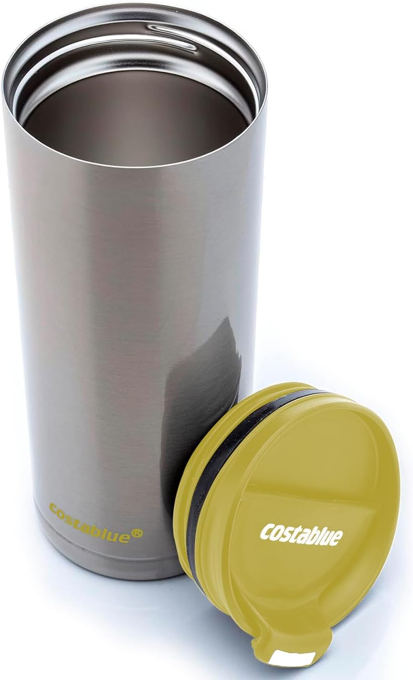 Travel Coffee Mug - 16 Oz. Stainless Steel Insulated Coffee Mug, Leak Proof Tumbler w/Dishwasher Safe Lid, Double Wall Travel Coffee Cup, Reusable Insulated Tumbler for Hot & Cold Beverages…