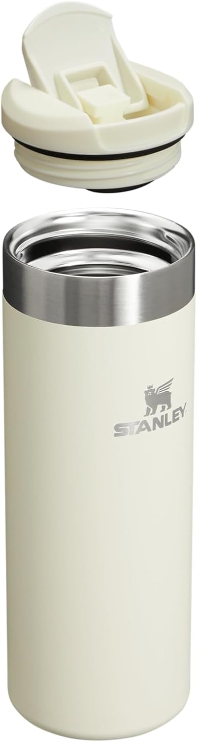 Stanley AeroLight Transit Bottle 16 oz | Locking Drink Through Lid | Leak Resistant Water Bottle or Coffee Travel Mug | Lightweight Insulated Stainless Steel | BPA-Free | Cream (Pack of 4)