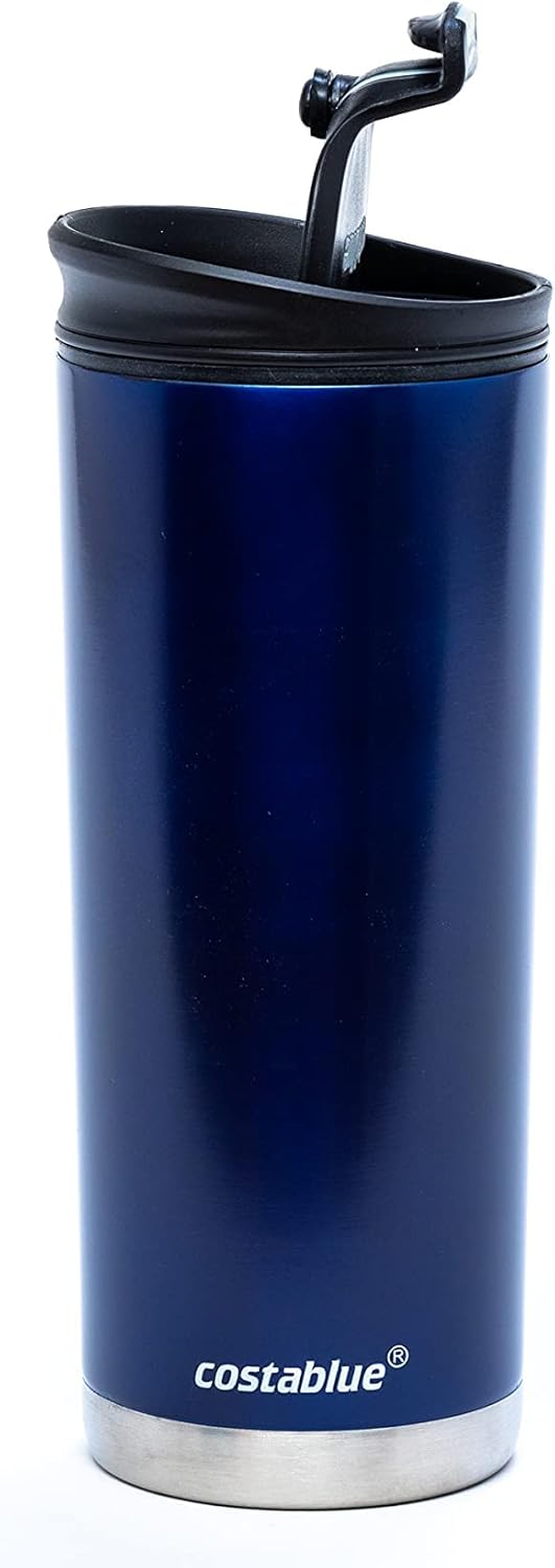 Travel Coffee Mug - 16 Oz. Stainless Steel Insulated Coffee Mug, Leak Proof Tumbler w/Dishwasher Safe Lid, Double Wall Travel Coffee Cup, Reusable Insulated Tumbler for Hot & Cold Beverages