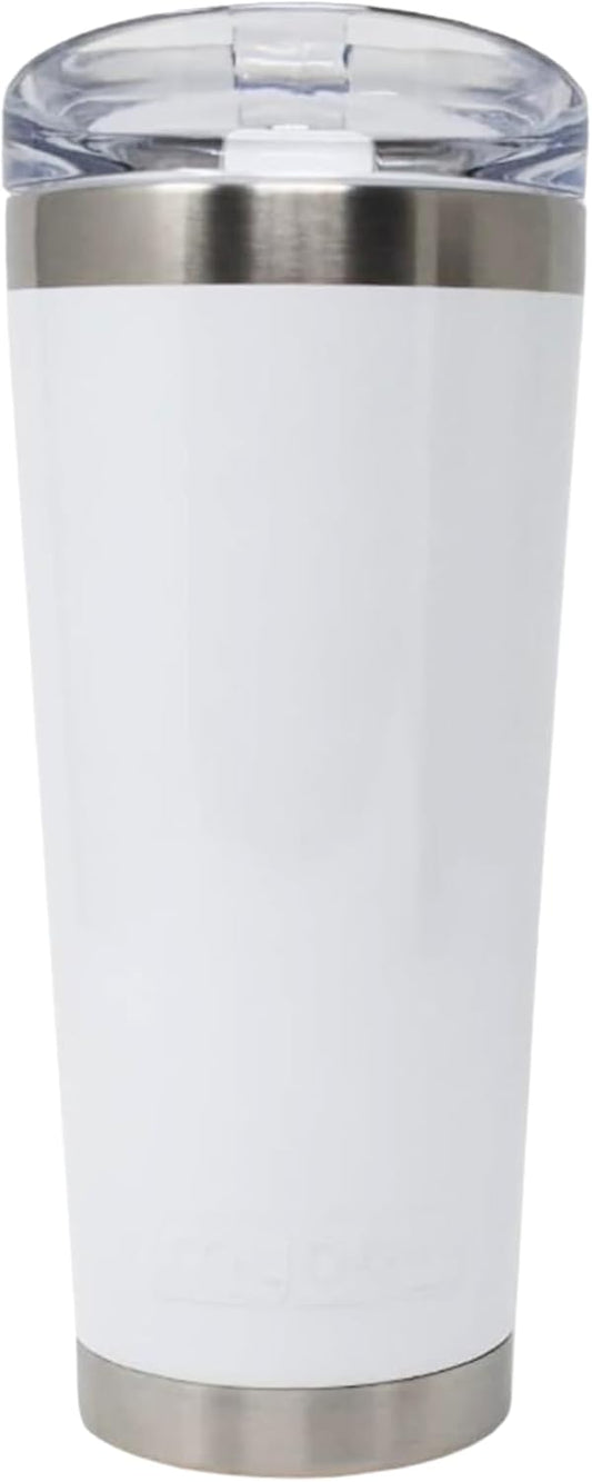 Classic Premium Stainless Steel Tumbler with 12-Hour Temperature Control, Tritan Lid, and BPA-Free Construction | White, 26 oz