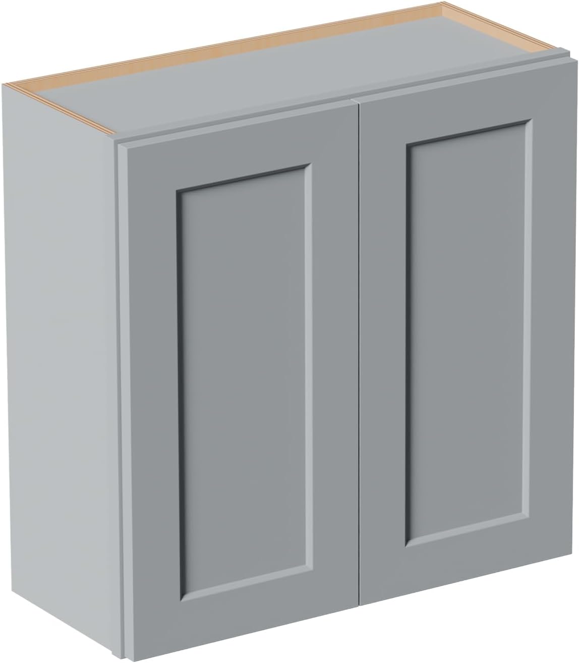 30 Inch Laundry Room Cabinets Wall Mounted, Solid Wood Over The Toilet Storage Cabinet, Bathroom Organizer Cabinets with 2 Door & Shelves, Easy to Assemble for Kitchen, Garage - Dark Gray