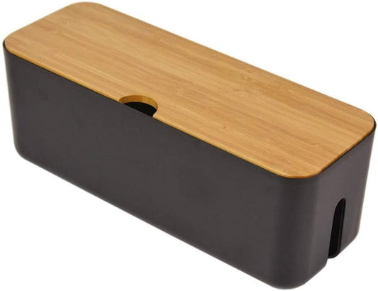 Cable Management Box| Power Stripe Organizer|Cord Organizer Box| Hide and Conceal Power Strips and Electrical Cords from TVs, Computers, and Desks| Keep Pets Safe