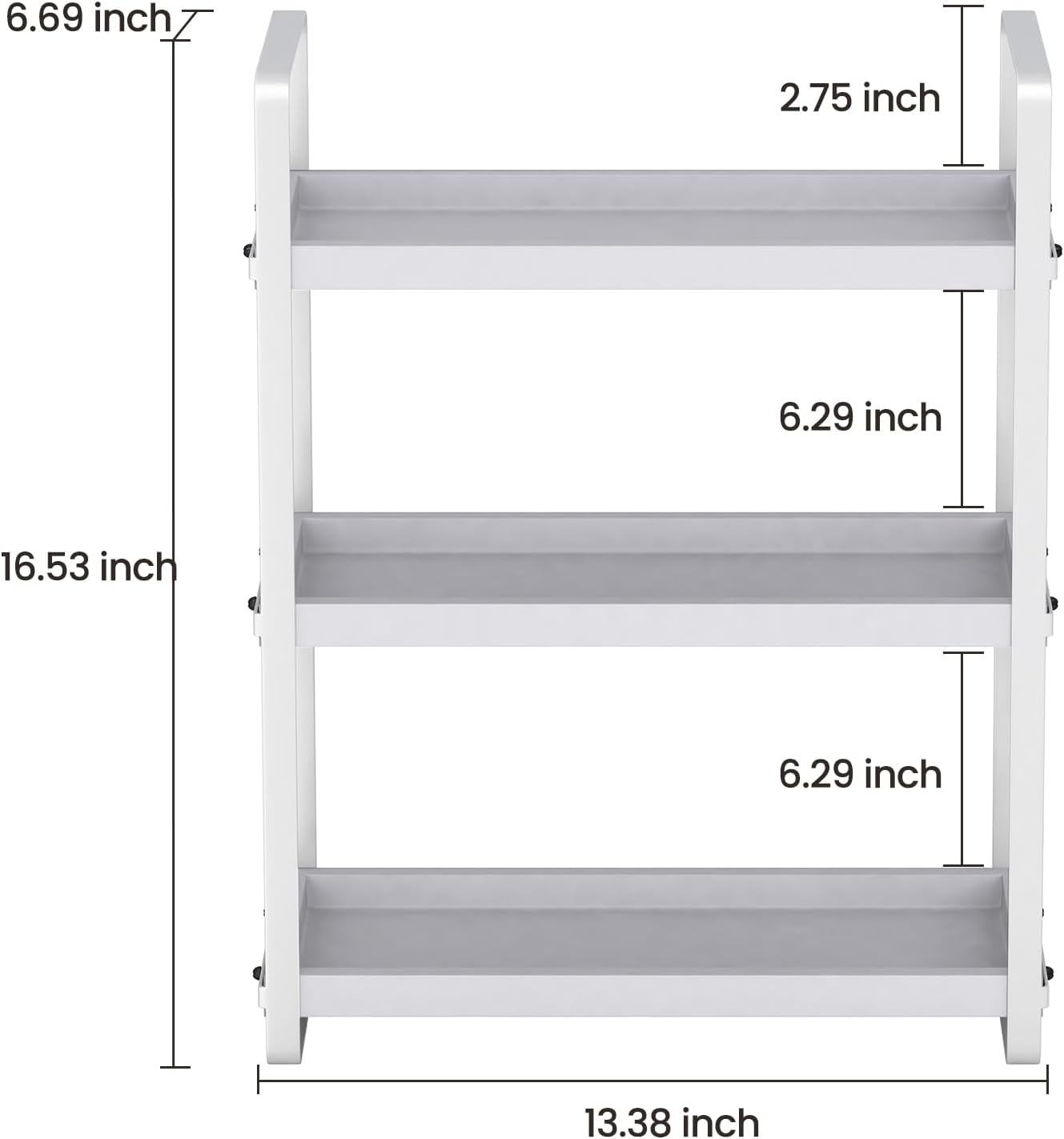 Bathroom Counter Organizer,Bathroom Countertop Organizer,Counter Shelf,Countertop Storage,Organization and Storage,Makeup Shelf,Sink Caddy(Grey 3 Tier)