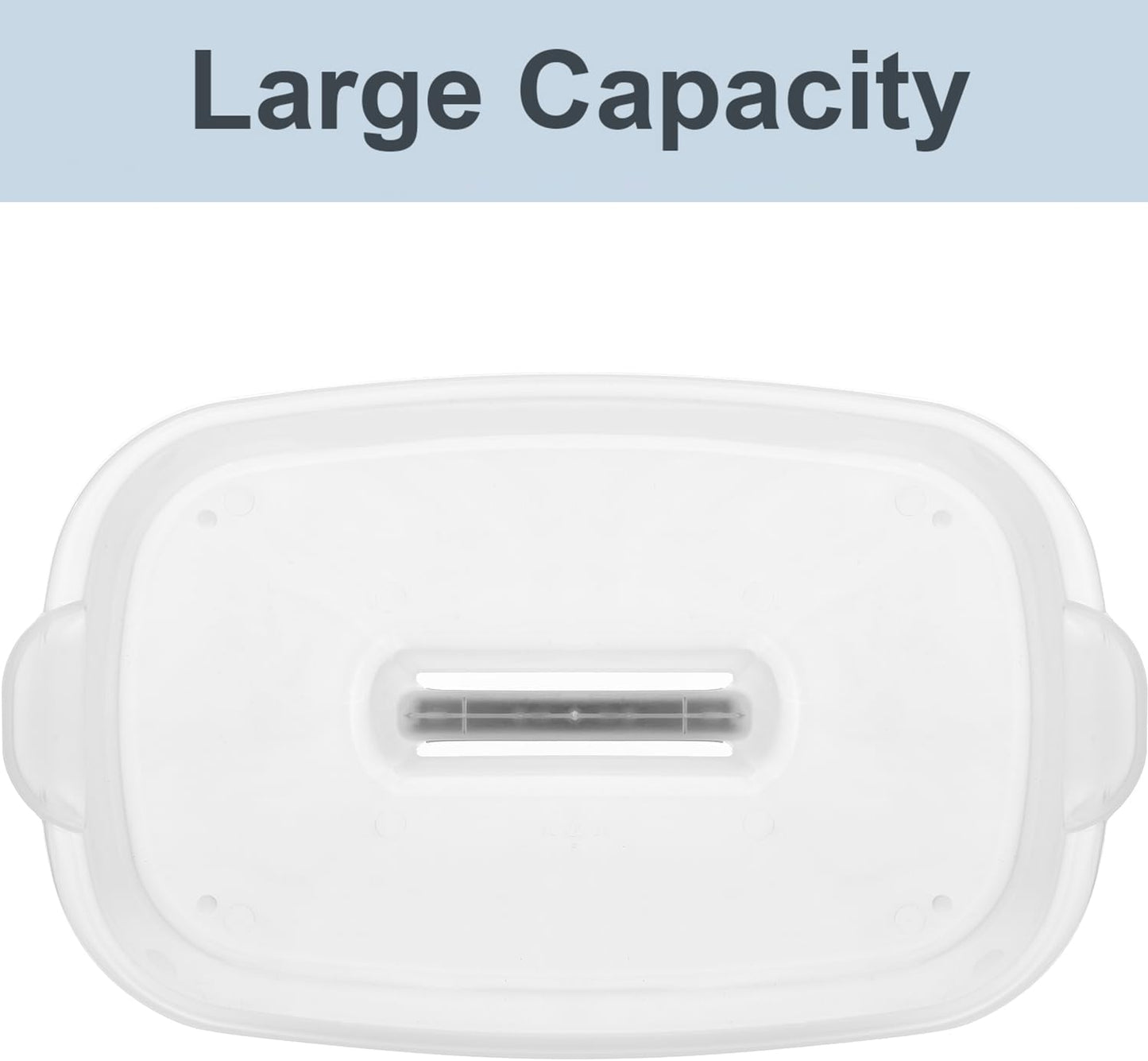 Haundry Large Cleaning Caddy with Handle, Cleaning Tool Storage Basket Organizer, Sturdy Pail Bucket Organizer, Household Bucket for Cleaning Supplies - Clear