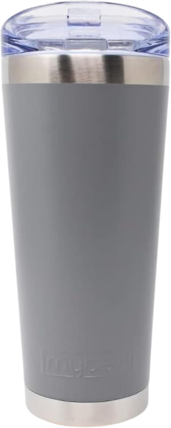 Classic Premium Stainless Steel Tumbler with 12-Hour Temperature Control, Tritan Lid, and BPA-Free Construction | Gray, 26 oz