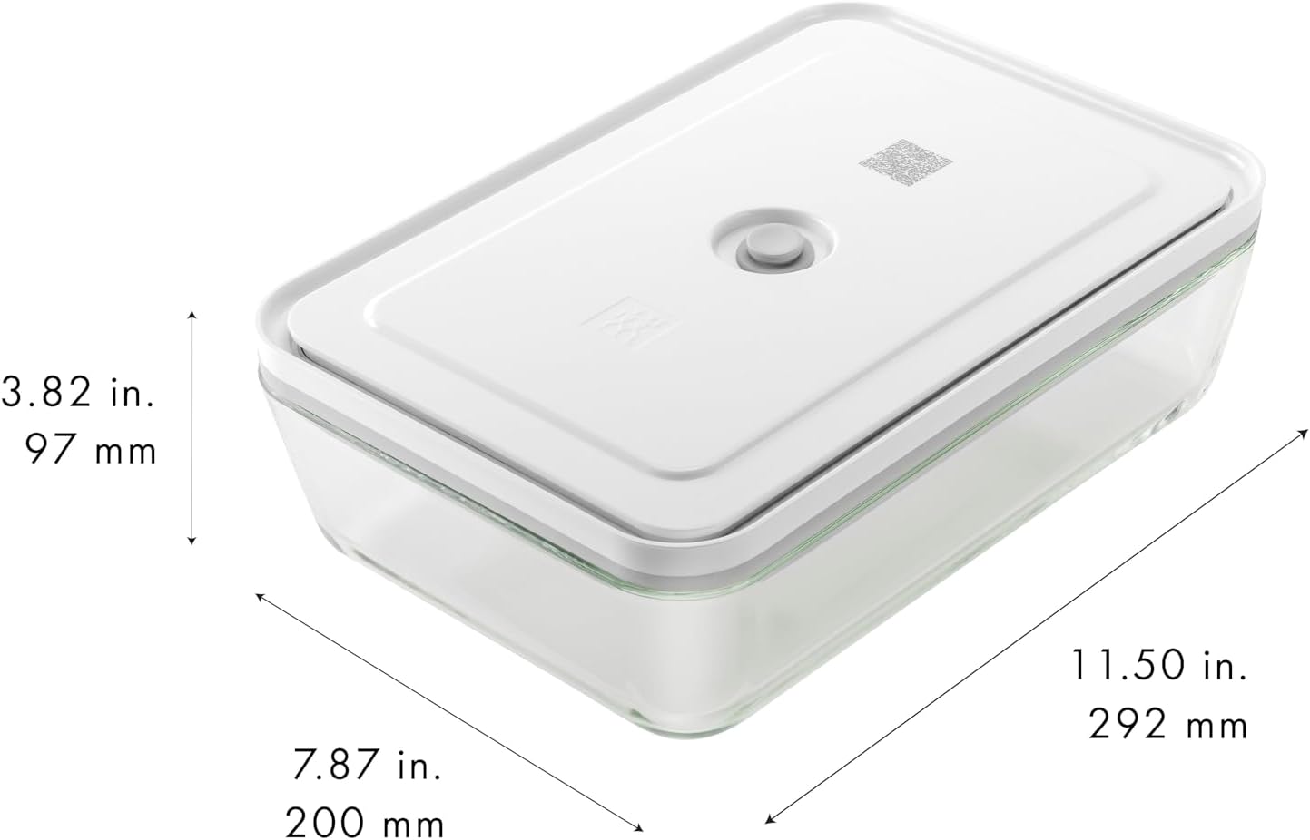 ZWILLING Fresh & Save Glass Vacuum Gratin Dish, Airtight Food Storage Container