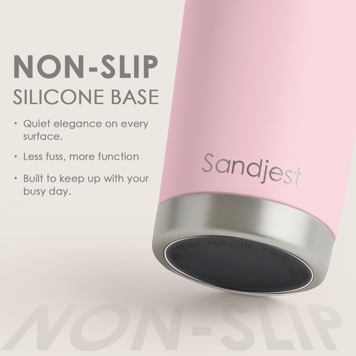 SANDJEST Pink Tumbler 20oz Stainless Steel Double Wall Vacuum Insulated, Travel Coffee Cup, Gifts for Men Women Birthday Christmas
