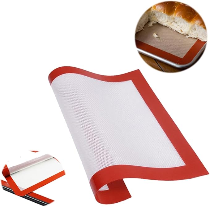 Professional Grade Non-stick Silicone Baking Mat with Powerful Adsorbability Flexible Pastry Liner for Oven Microwave and Fridge Use Easy to Clean and Store