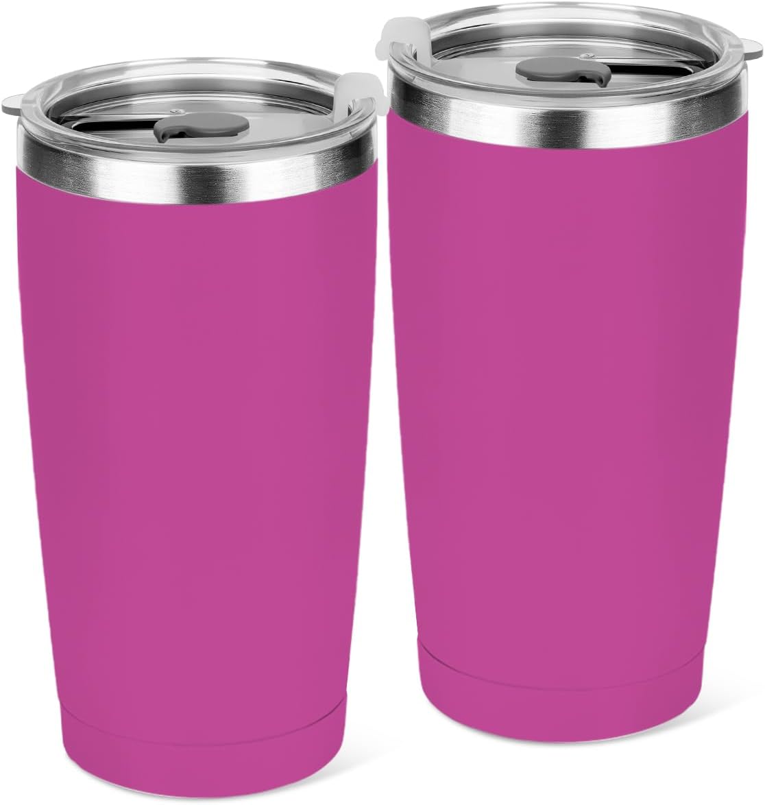 20 oz Insulated Tumbler, Tumbler with Lid Straw, Insulated Travel Coffee Mug Stainless Steel Cup for Cold Hot Drink Gift for Women Friend Girls Colleague Christmas Birthday Friendship (Rose Pink )