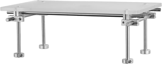 Desk Organizer and Accessories, Computer Monitor Stand for Desk, 23.6" Diy Acrylic Monitor Riser for Desk Accessories