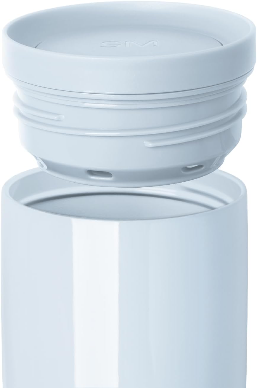 Simple Modern Voyager Signature | 16oz Travel Coffee Mug Tumbler with 360° Lid | Gifts for Women Men | Ceramic-Lined Insulated Stainless Steel Cold Brew Iced Coffee Cup | Ice Melt