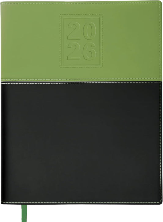 2026 Planner Calendar, 8"x10" : Includes 14 Months (November 2025 - December 2026) / 2026 Weekly Planner/Weekly Agenda/Monthly Calendar Organizer (Green/Black)