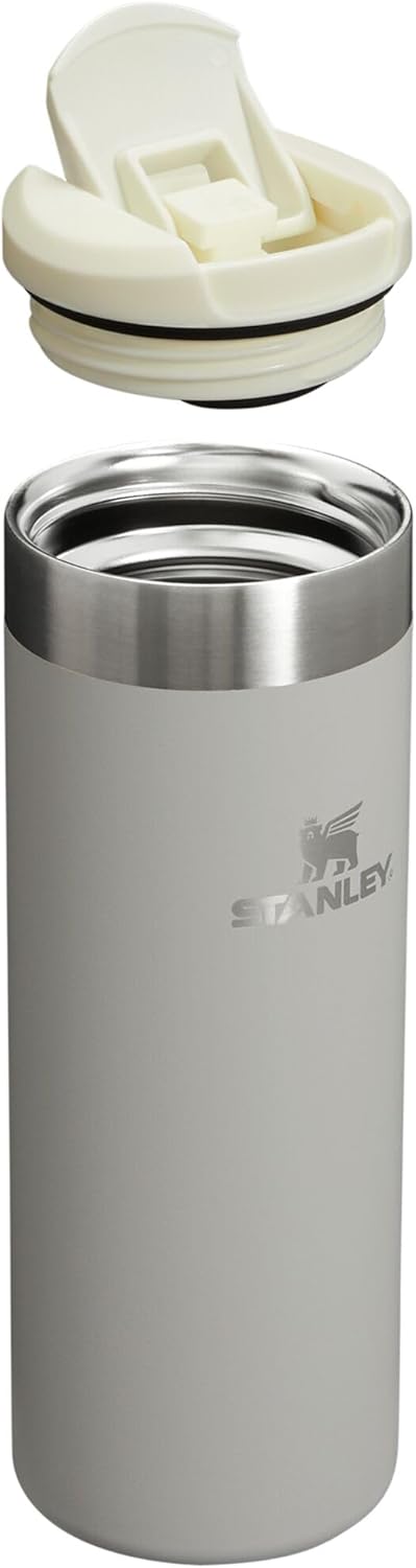 Stanley AeroLight Transit Bottle 16 oz | Locking Drink Through Lid | Leak Resistant Water Bottle or Coffee Travel Mug | Lightweight Insulated Stainless Steel | BPA-Free | Ash