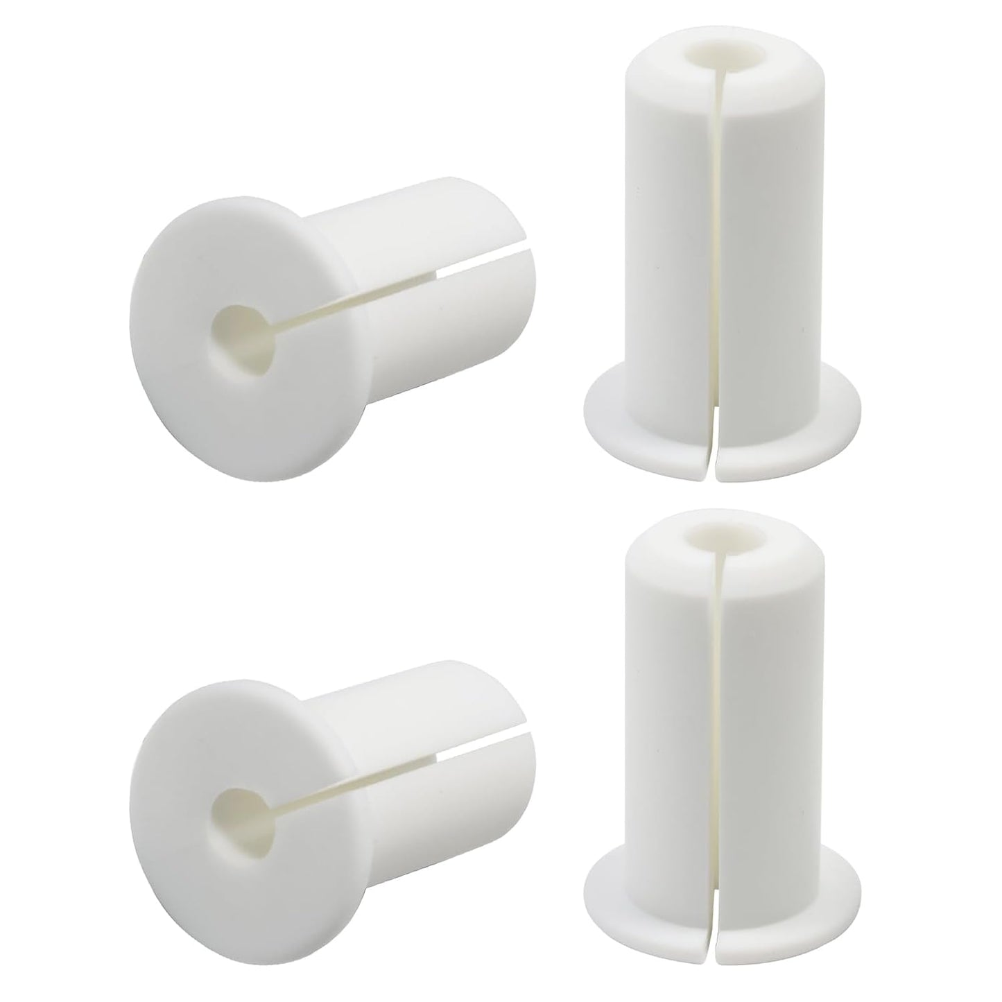 4pc Starlink Cable Grommet 3/4" Silicone Waterproof Wall Hole Pass Through Split Cable Bushings for TV Wire Ethernet Cord, Starlink Cable Routing Kit Accessories, 38mm/1.5" Ht, White