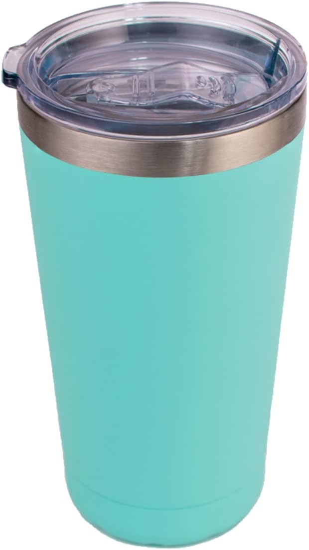 Earth Ethical Coffee Travel Mug for Women - Double Walled Insulated Coffee Mugs Made for and by Women - Stainless Steel, Easy Grip Travel Cup for Coffee or Iced Drinks - 20 oz (Teal)