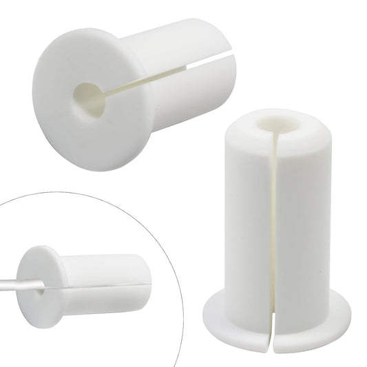 2pc Starlink Cable Grommet 3/4" Silicone Waterproof Wall Hole Pass Through Split Cable Bushings for TV Wire Ethernet Cord, Starlink Cable Routing Kit Accessories, 38mm/1.5" Ht, White