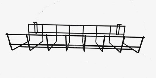 Under Desk Cable Organizer 14 Inch Wire Tray | Table Cord Management Basket | Desk Cable Raceway (2 Pack)