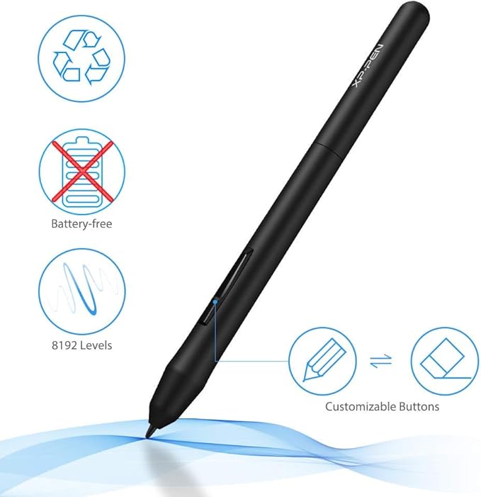 Drawing Tablet XPPen StarG640 Digital Graphic Tablet 6x4 Inch Art Tablet with Battery-Free Stylus Pen Tablet for Mac, Windows and Chromebook (Drawing/E-Learning/Remote-Working)