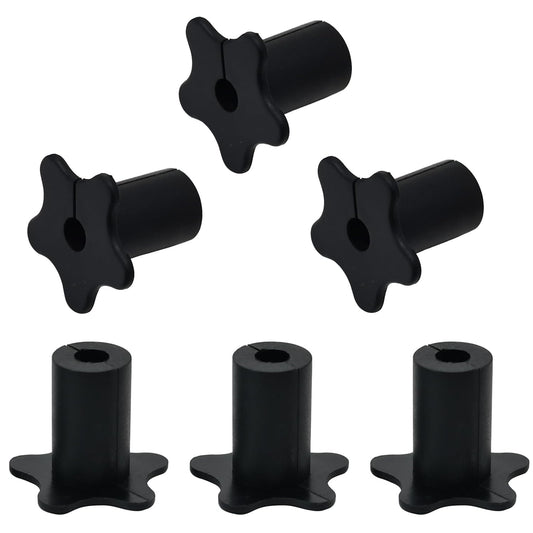 6pc Starlink Cable Grommet 5/8" Silicone Waterproof Wall Hole Pass Through Split Cable Bushings for TV Wire Ethernet Cord, Starlink Cable Routing Kit Accessories, 27.6mm/1.09" Ht, Black