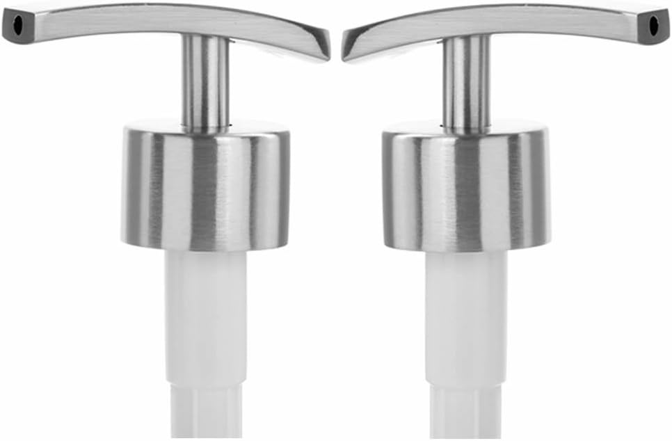 GOOTRADES 2 Pack Soap Pump Replacement, 304 Stainless Steel Soap Dispenser Pump for Bottles