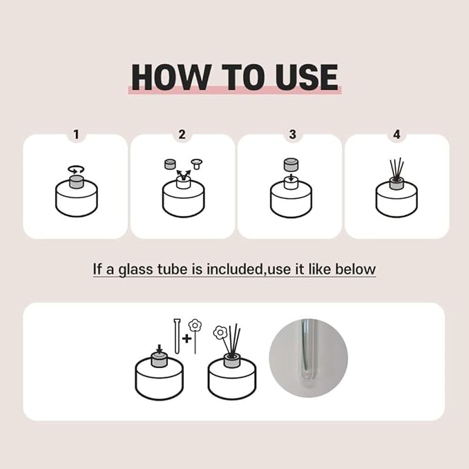 COCODOR Rose Reed Diffuser Set / 6.7oz / Rose Perfume/Scent Diffuser with Sticks Home Fragrance Reed Diffuser for Bathroom Shelf Decor for Women