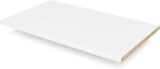 Custom Shelves, 3/4"" Thick Melamine, Cut to Size, Fully Customizable up to 65 inches Wide and up to 24 inches deep. for Cabinets, Closets, or Anywhere