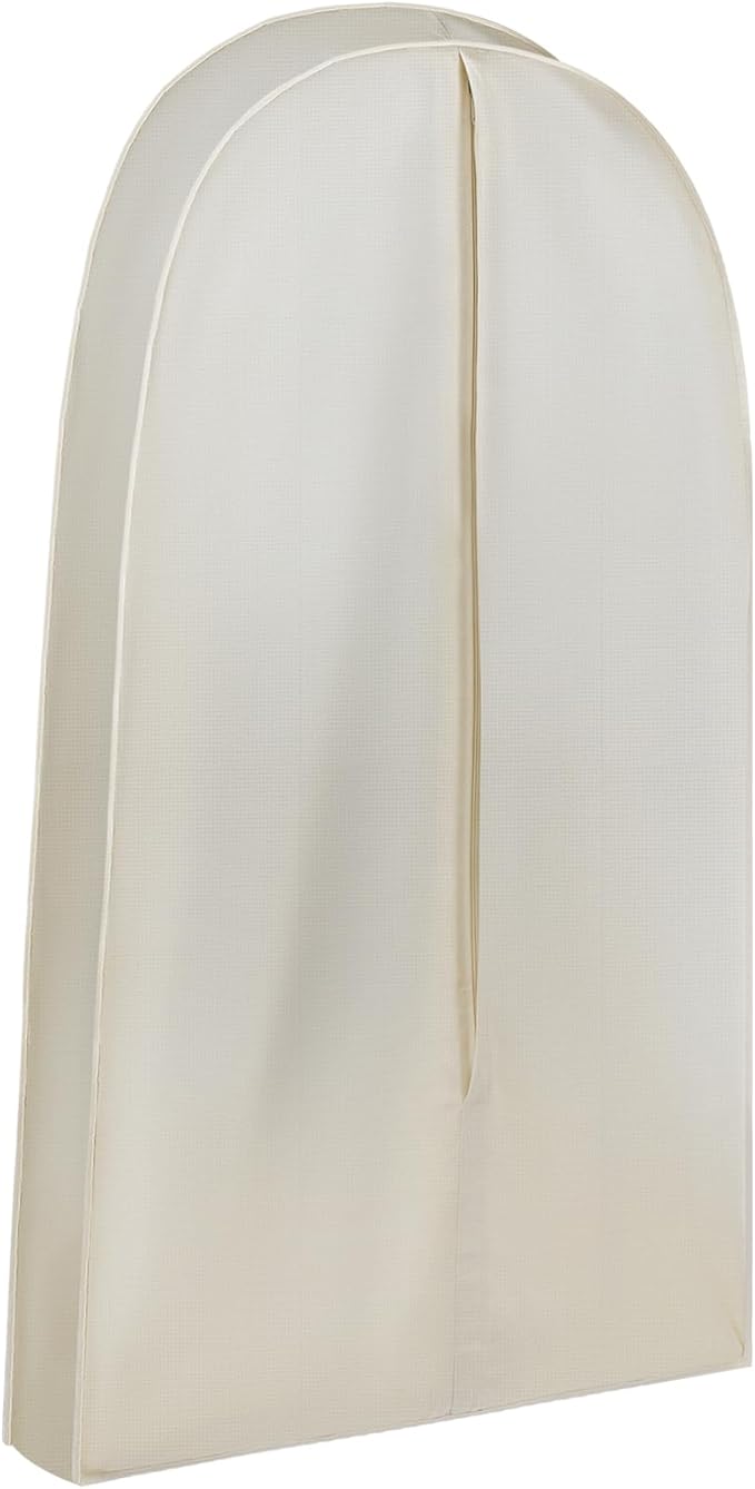 50 Inch Acid Free Cotton Muslin Suit Garment Bag Long Dress Suit Storage Box Closet Organizer for Suits, Coats, Travel Bag