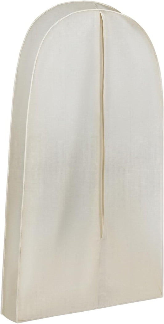 50 Inch Acid Free Cotton Muslin Suit Garment Bag Long Dress Suit Storage Box Closet Organizer for Suits, Coats, Travel Bag