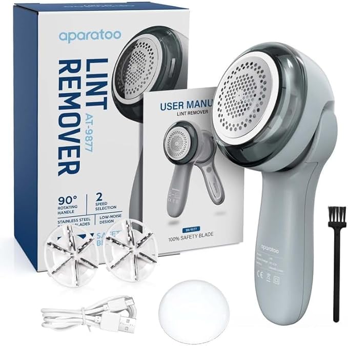 Fabric Shaver Defuzzer, Portable Lint Remover for Clothes, 2 Modes Rechargeable Sweater Shaver Effectively Remove Fuzz and Lint Ball for Furniture Couch Carpet Curtain Clothes