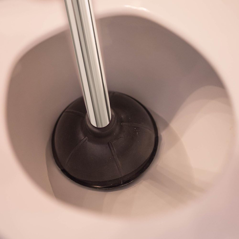 23-in. Heavy-duty Toilet Plunger with Twister Caddy 3019000, Versatile Bathroom Accessory Set and Apartment Must-have, Toilet and Plunger for Bathroom with Toilet Caddy